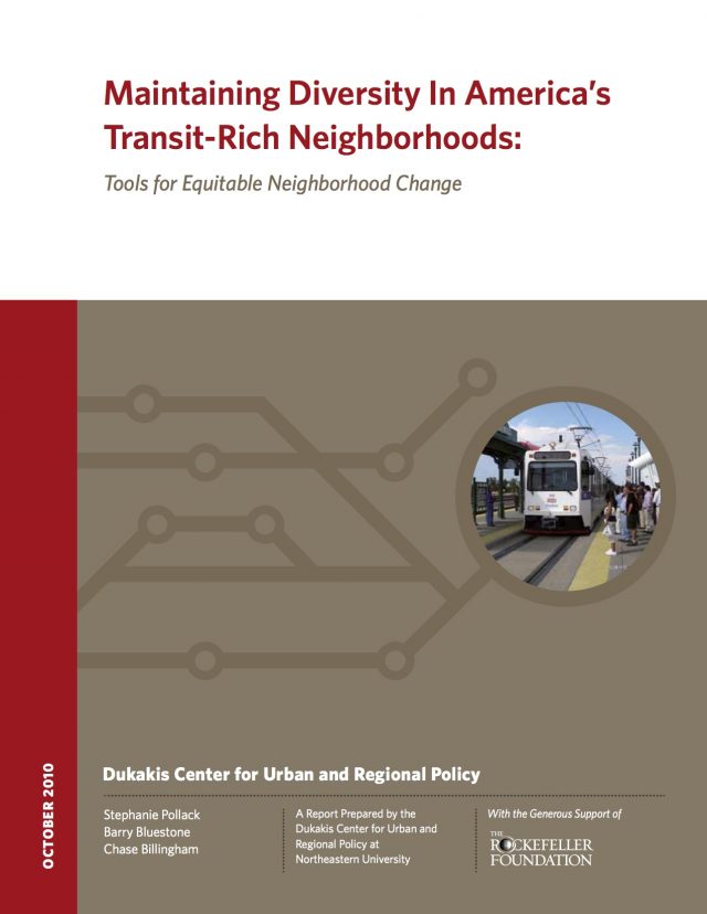 Maintaining Diversity In Americas Transit Rich Neighborhoods Tools