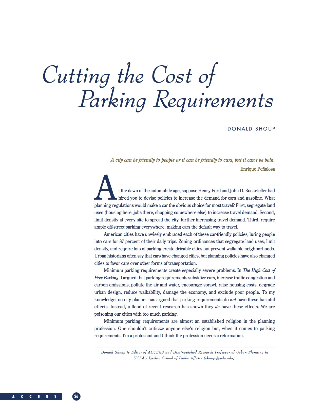 Cutting the Cost of Parking Requirements