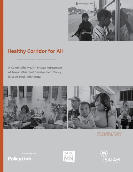 Healthy Corridor for All: A Community Health Impact Assessment of TOD Policy in St. Paul, Minnesota