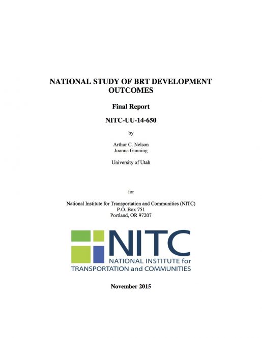 National Study of BRT Development Outcomes