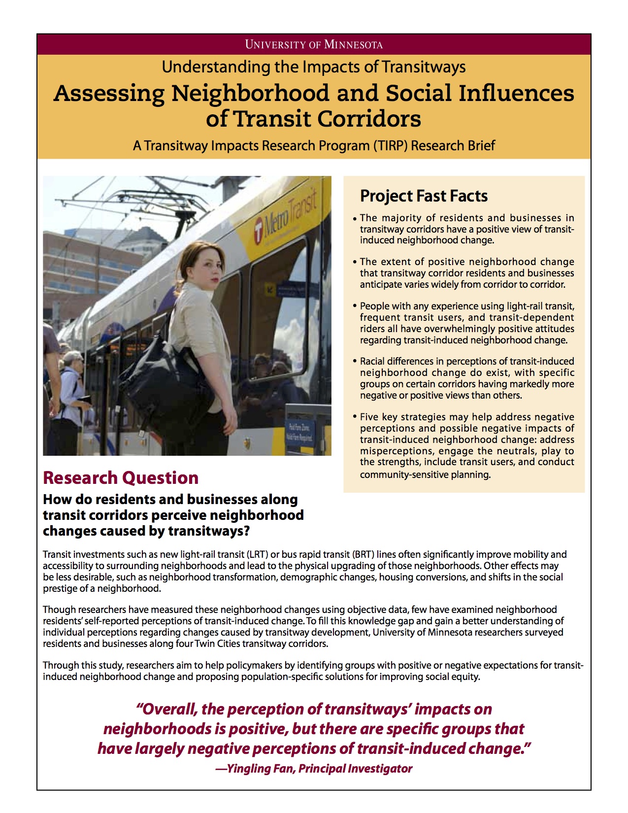 Assessing Neighborhood and Social Influences of Transit Corridors
