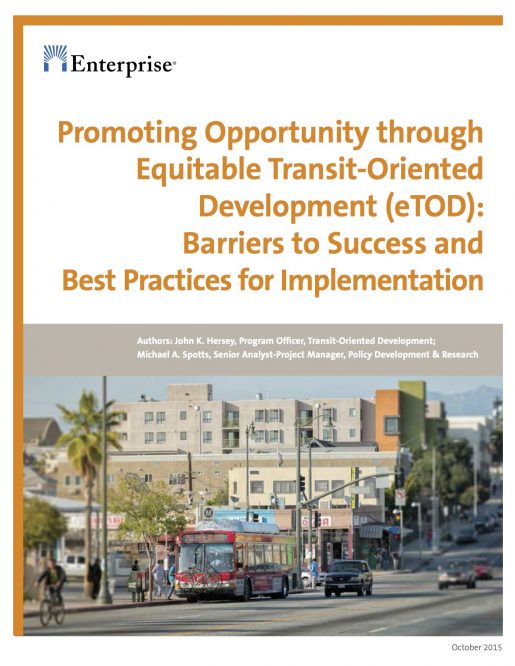 Promoting opportunity through eTOD: Barriers to success and Best practices for implementation
