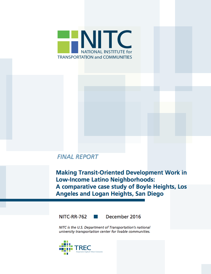 Developing a Model for Transit-Oriented Development in Latino Immigrant Communities: A National Study of Equity and TOD